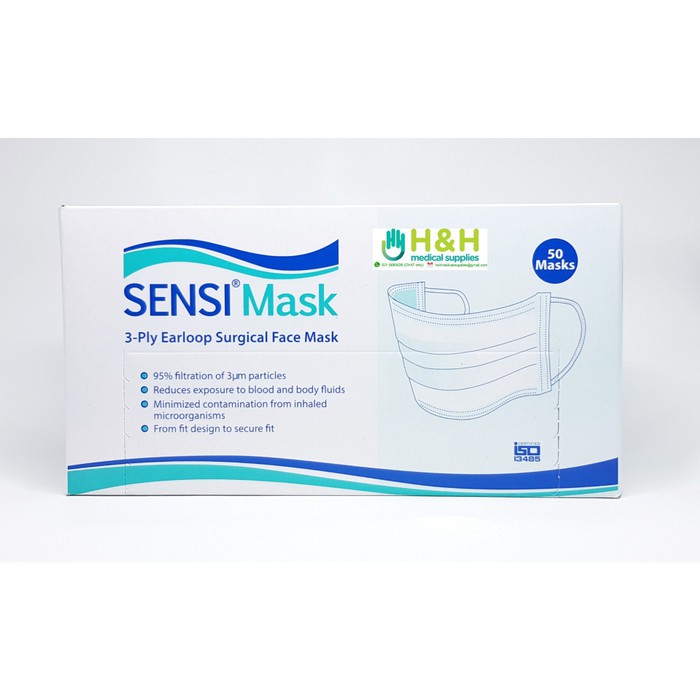 Jual Masker Sensi Earloop 3ply / Masker Sensi 3ply / Masker 3ply Sensi ...