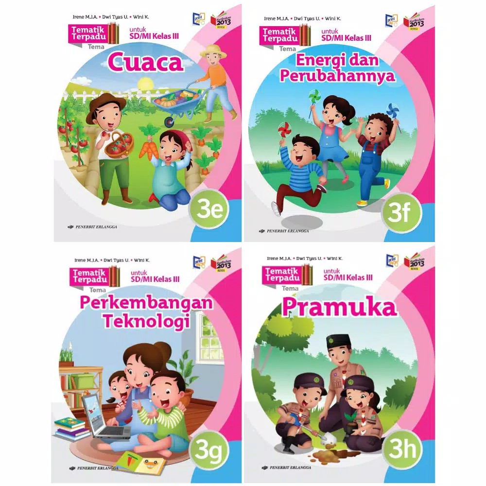 Jual BUKU TEMATIK SD KELAS 3 PENERBIT ERLANGGA KURIKULUM 2013 | Shopee ...