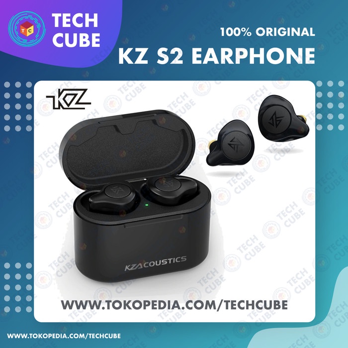 KZ S2 TWS Hybrid Headset Earphone Wireless Bluetooth 5.0 Game S1 BEST SELLER