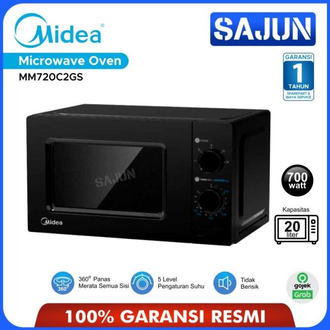 Jual Midea Microwave Oven 20 Liter MM720C2GS Mechanical Control 700W ...