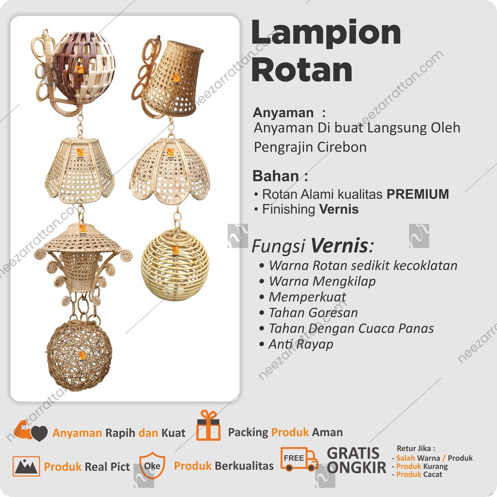 Jual Pusat Lampu Kap Lampion Rotan Lampu Hias Gantung Dan Dinding Cafe Restoran Shopee Indonesia