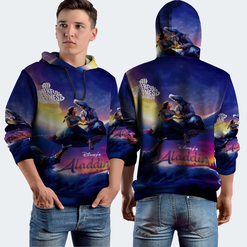 Jual Jaket Hoodie Fullprint Aladdin Bahan Polyester Jersey | Shopee ...