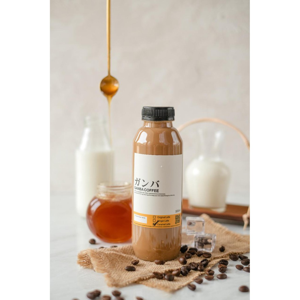 Jual Caramel Latte Ganba Coffee 500ml (kopi susu caramel) | Shopee