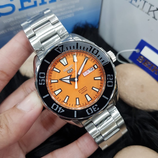 Jam tangan pria automatic seiko 5 sports stainless steel kw super