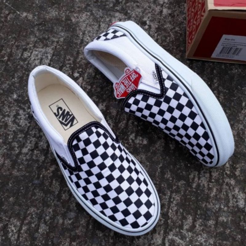 Sepatu vans checker clearance