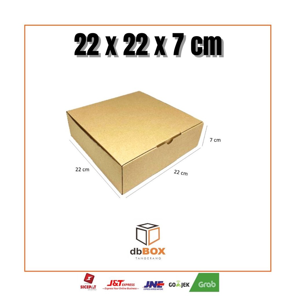 Jual Kardus 22x22x7 Cm | Box Die Cut Dan Easy Usage | Packing Tart ...