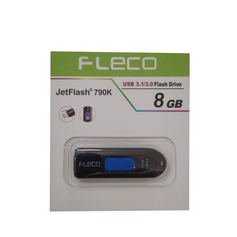 Jual FLASHDISK ORIGINAL FLECO USB 3.1/3.0 8GB FLASH DRIVE JETFLASH 790K ...