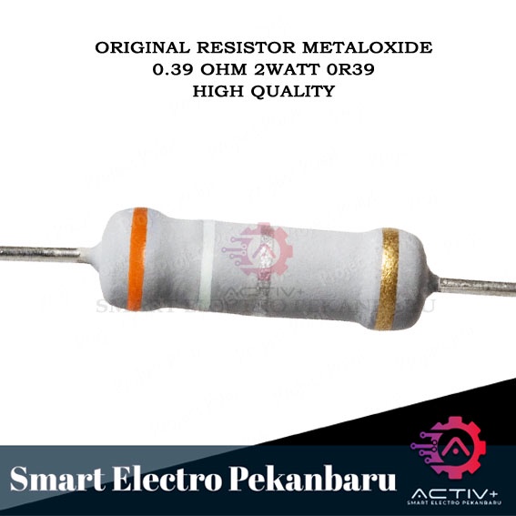 Jual ORIGINAL RESISTOR 0R39 2W 0.39 OHM Metal Oxide 5% 0.39OHM 2 WATT 0 ...