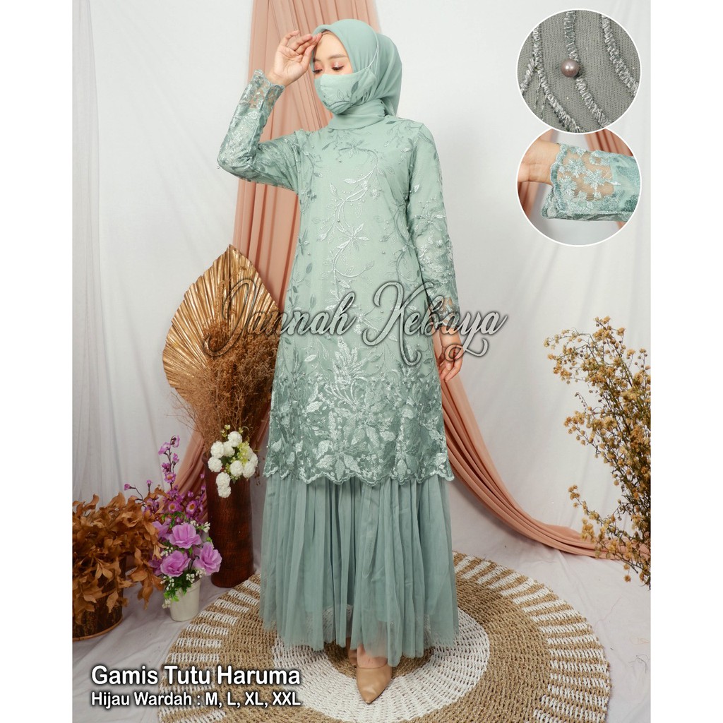 Jual GAMIS TUTU HARUMA// GAMIS JANNAH KEBAYA// GAMIS TULLE TUTU CANTIK ...