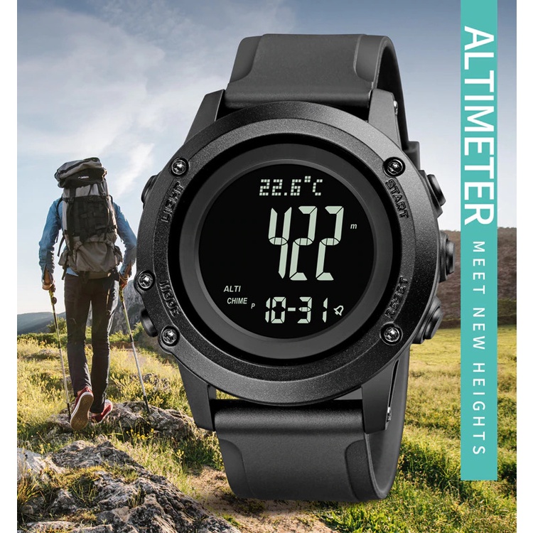 Jual jam tangan altimeter barometer thermometer pedometer original