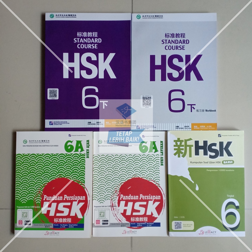 Jual Paket Buku HSK 6 Panduan Persiapan & Soal Ujian Vol. I (5 Jilid ...