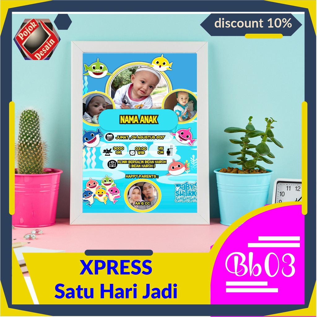 Jual Biodata Bayi / Desain Biodata Bayi / Background Biodata Bayi ...