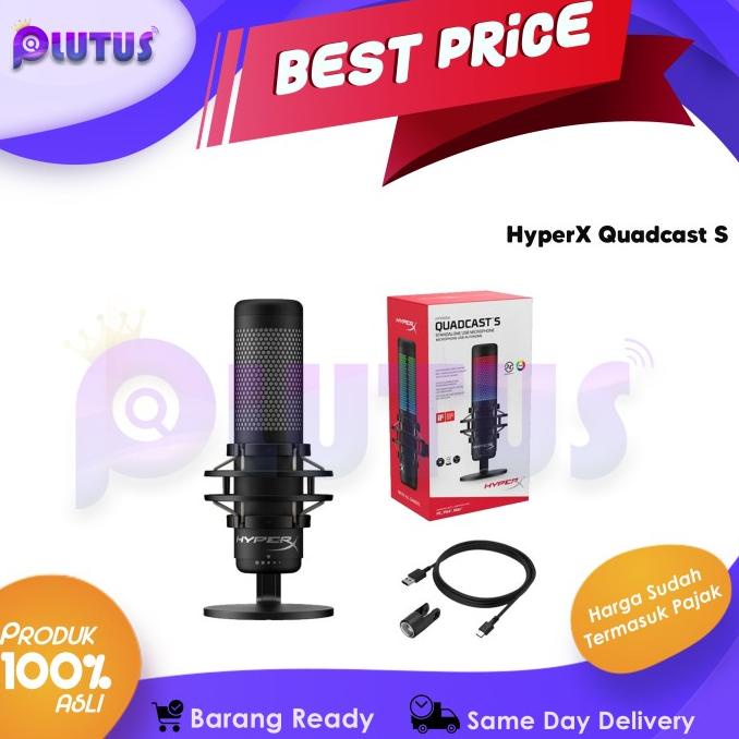 Jual HyperX Quadcast S RGB USB Condenser Gaming Microphone | Shopee ...