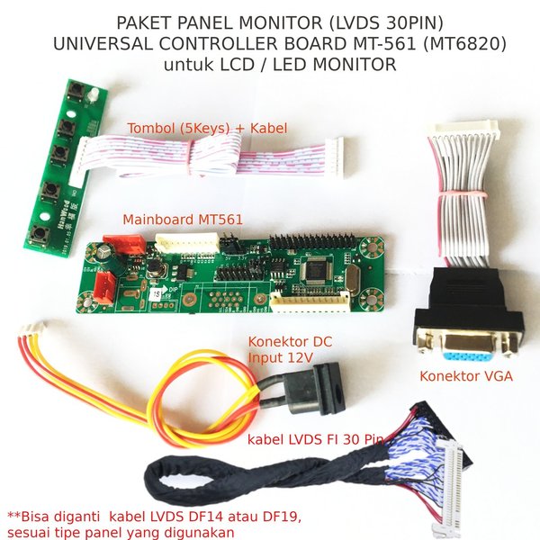 Jual Universal Controller Board Mainboard LCD LED Monitor Shopee