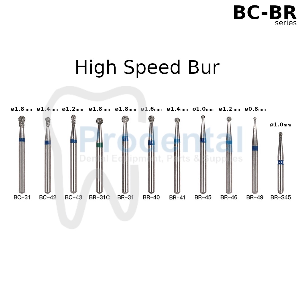 Jual Dental Round Bur / Dental Diamond Bur Gigi High Speed Highspeed ...