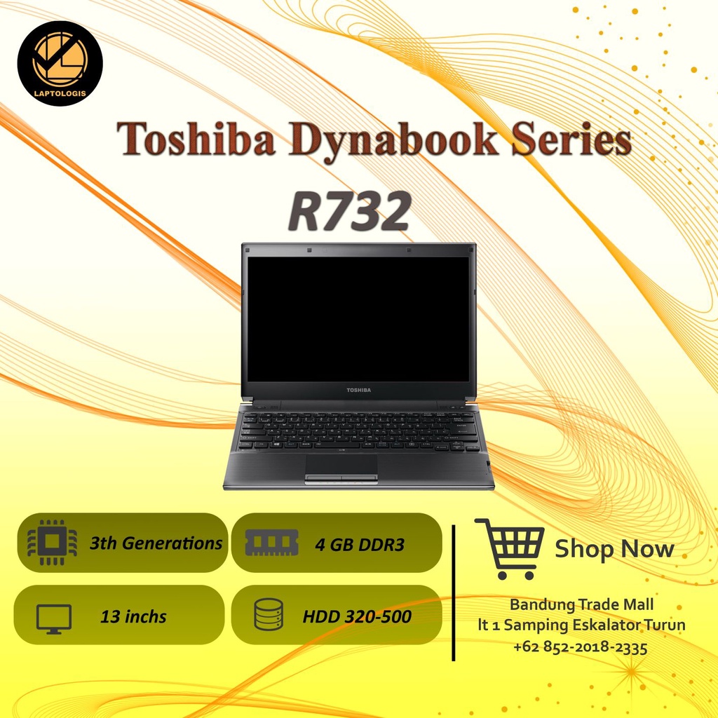 Jual TOSHIBA DYNABOOK R732 CORE I3 GEN 3 4GB/320GB | Shopee Indonesia