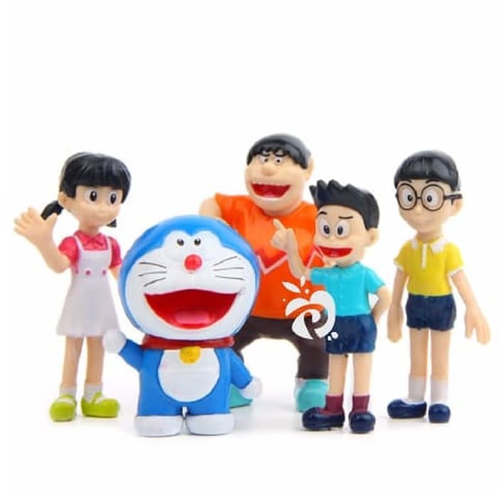 Jual Da Topper Kue Cake Figure Set Isi Doraemon Nobita Giant Suneo Shizuka Shopee Indonesia