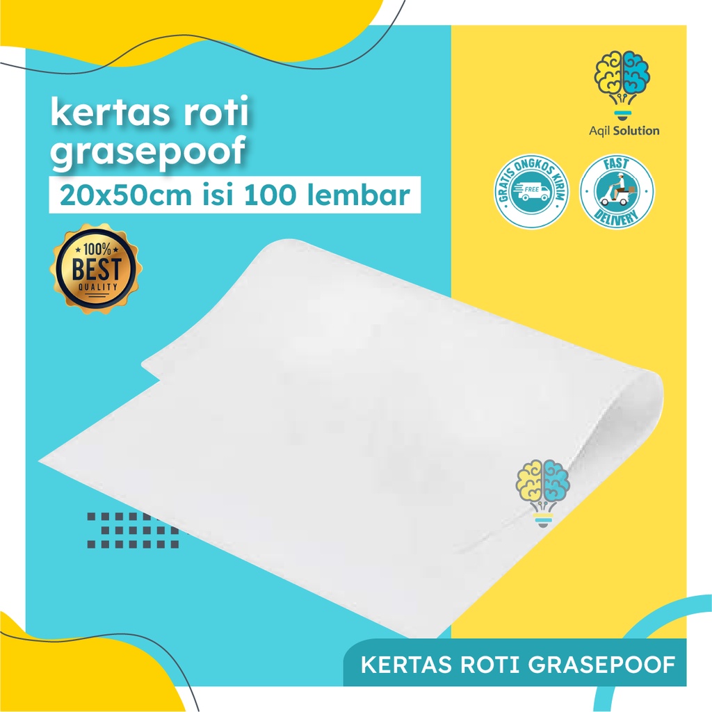 Jual (20x50cm isi 50lbr) Kertas Roti Baking Paper Foodgrade ...