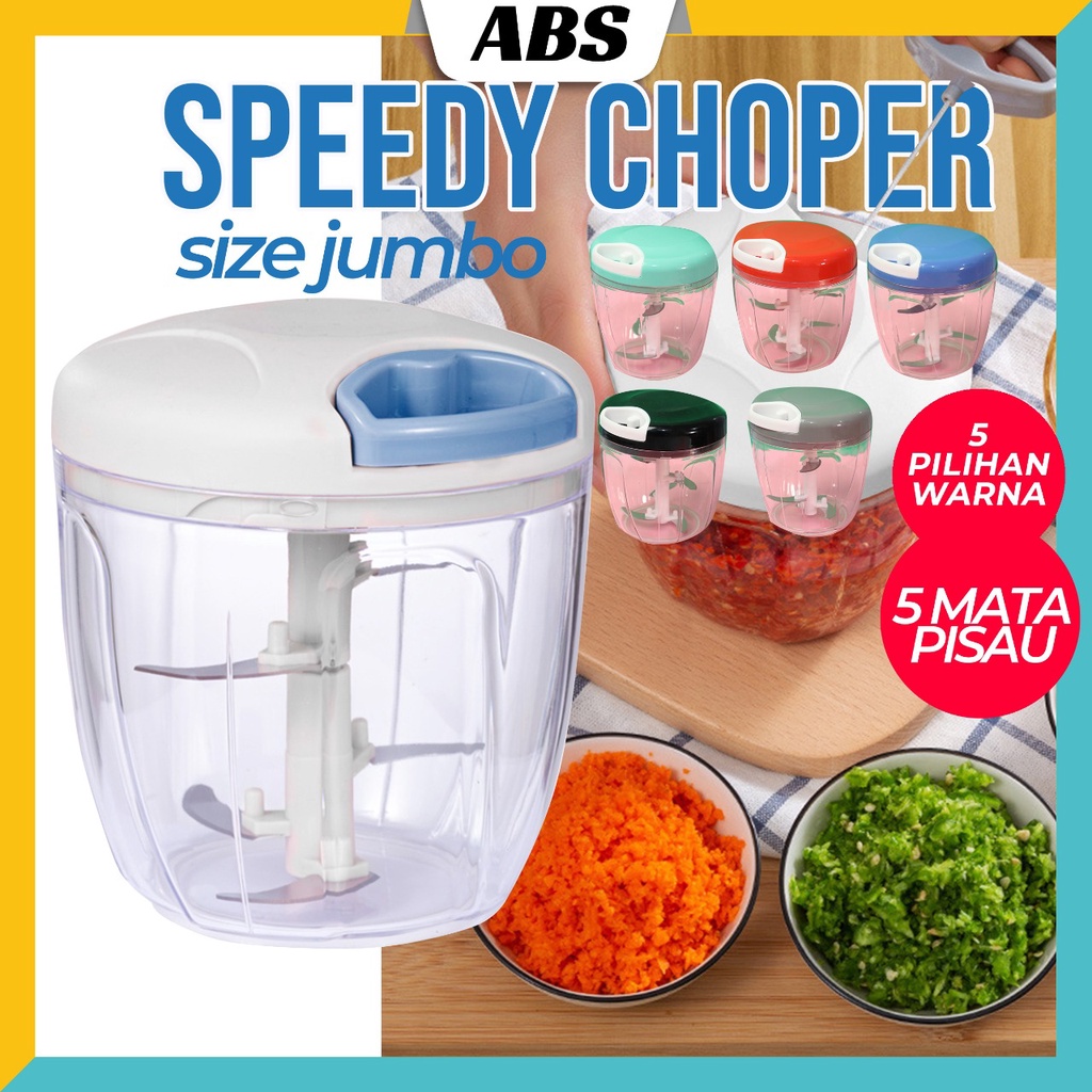 Jual ABS Jumbo Size Speedy Choper Speedy Chopper Blender Tarik Manual 5 ...