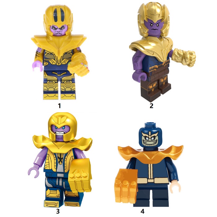 Jual Marvel Thanos Armor Avengers Infinity War Minifigure Brick ...