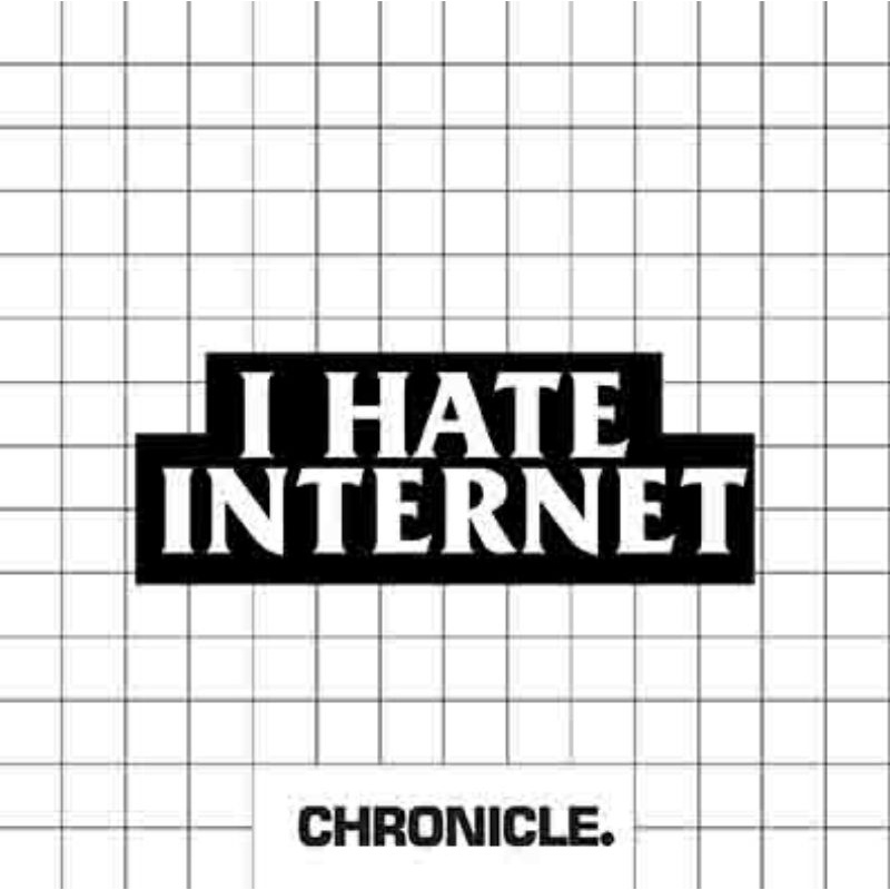 Jual STICKER VINYL AESTHETIC I HATE INTERNET | Shopee Indonesia