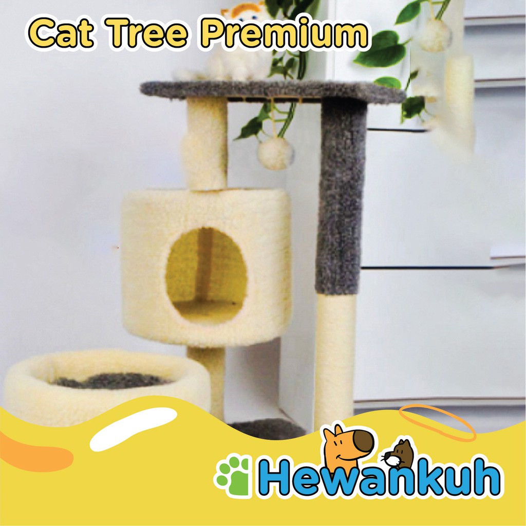 Jual Cat Tree premium, elegan dan minimalis, bahan lembut dan struktur ...
