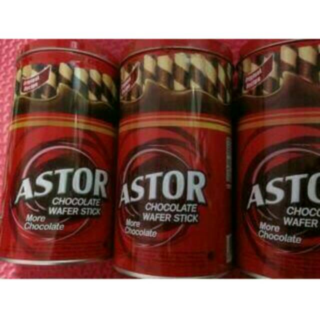 Jual Astor Chocolate Wafer Stick Kaleng 330 Gram Shopee Indonesia