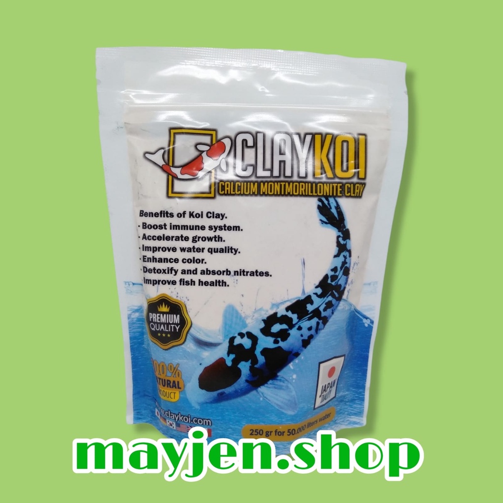 Jual Clay Koi Calcium Montmorillonite Clay Penjernih Air Kolam Koi G Shopee Indonesia