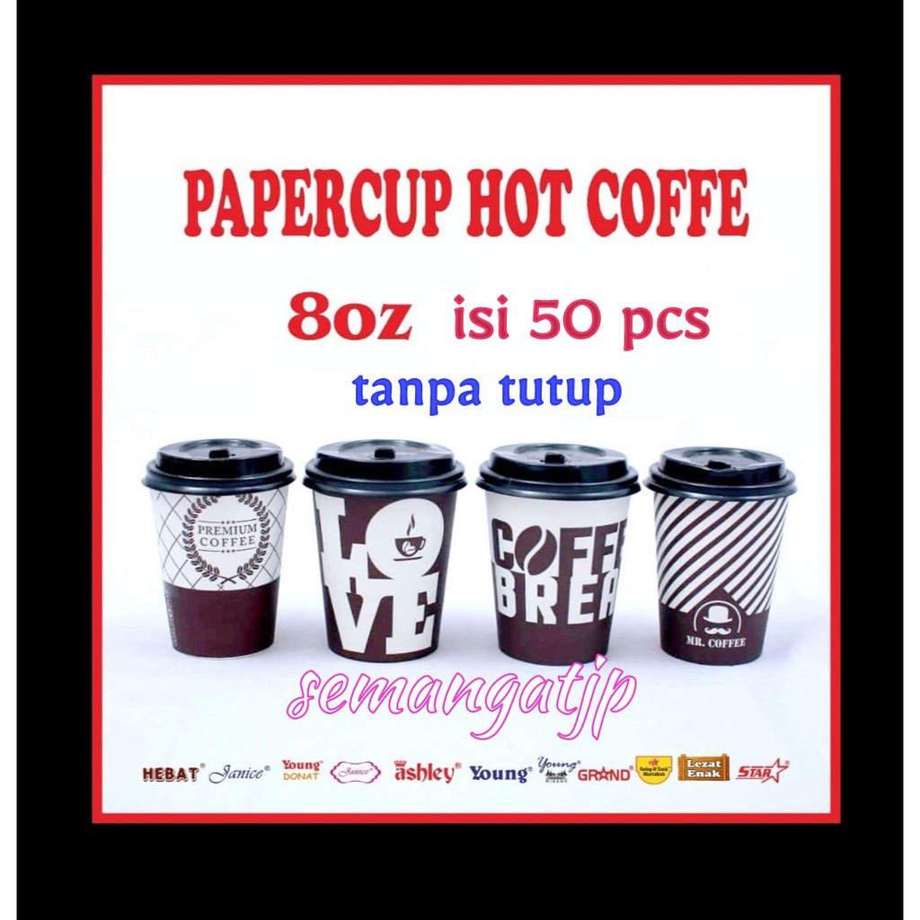 Jual Paper Cup 8 Oz Hot Cup Gelas Kertas Tahan Panas Kopi Shopee Indonesia 6114