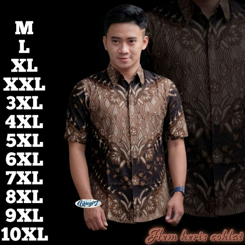 Jual Kemeja Batik Jumbo Size M L XL XXL 3XL 4XL 5XL 6XL 7XL 8XL 9XL ...