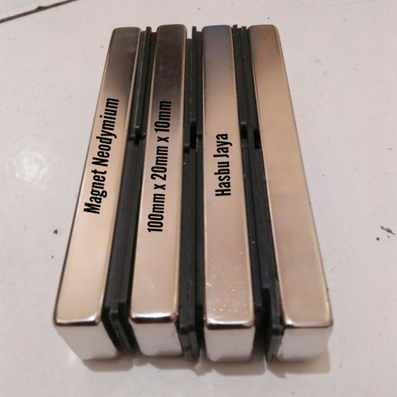 Jual 1 Pcs - Magnet Neodymium 100x20x10 - 100mm x 20mm x 10mm | Shopee ...