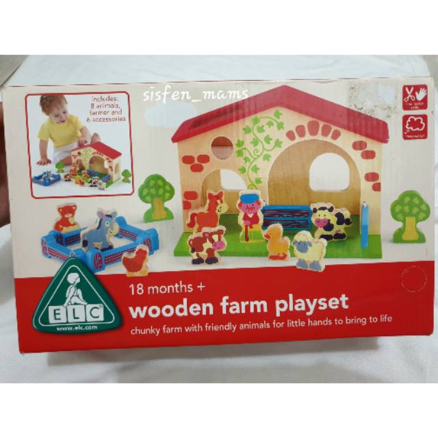 Elc wooden online farm playset