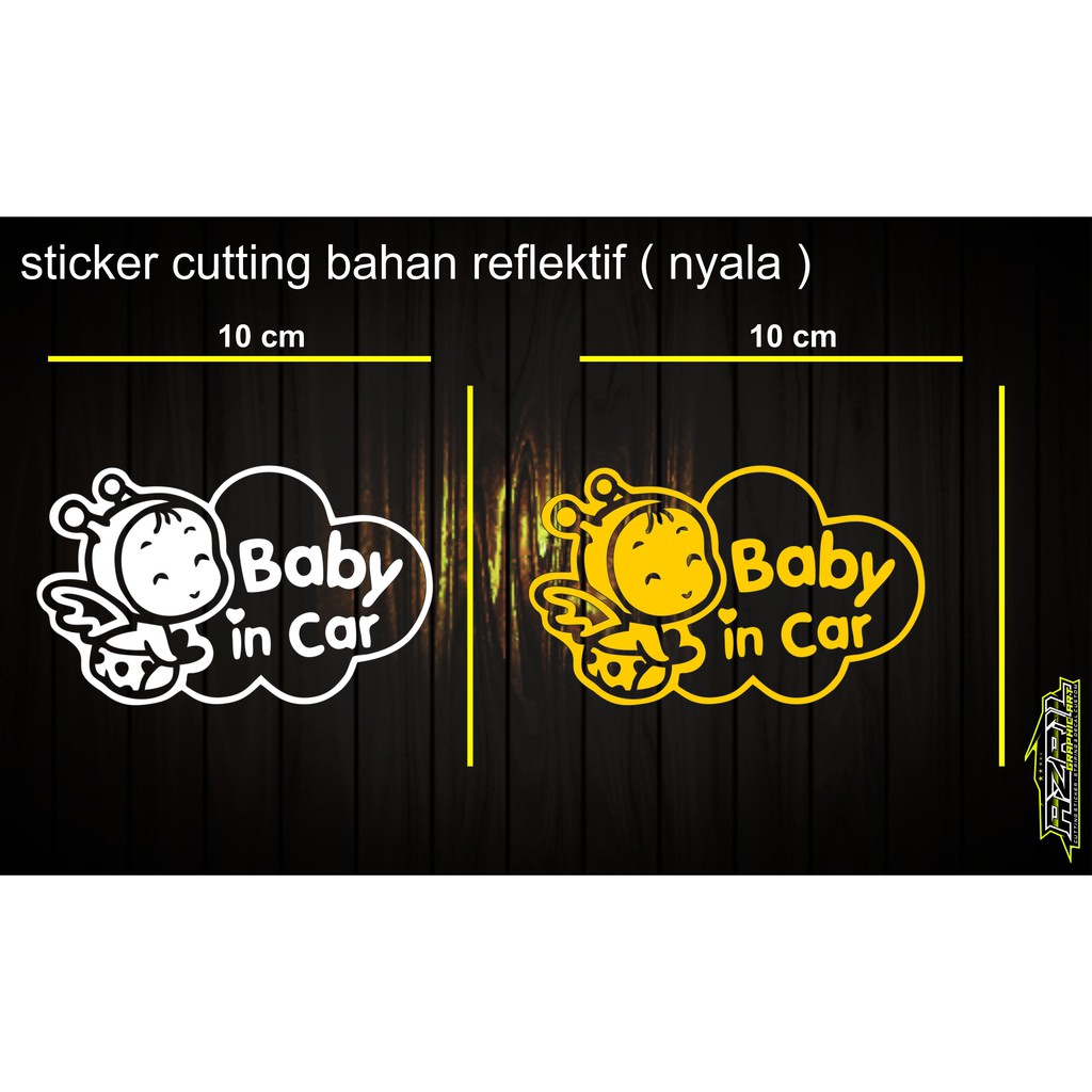 Jual Stiker BABY IN CAR stiker cutting | Shopee Indonesia