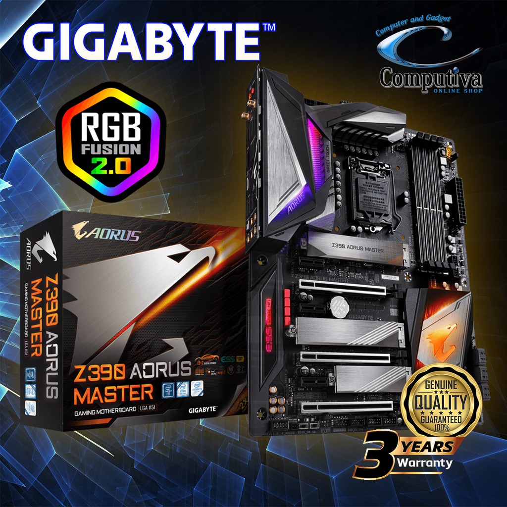 Jual GIGABYTE Z390 AORUS MASTER (LGA 1151, Z390, DDR4) | Shopee Indonesia