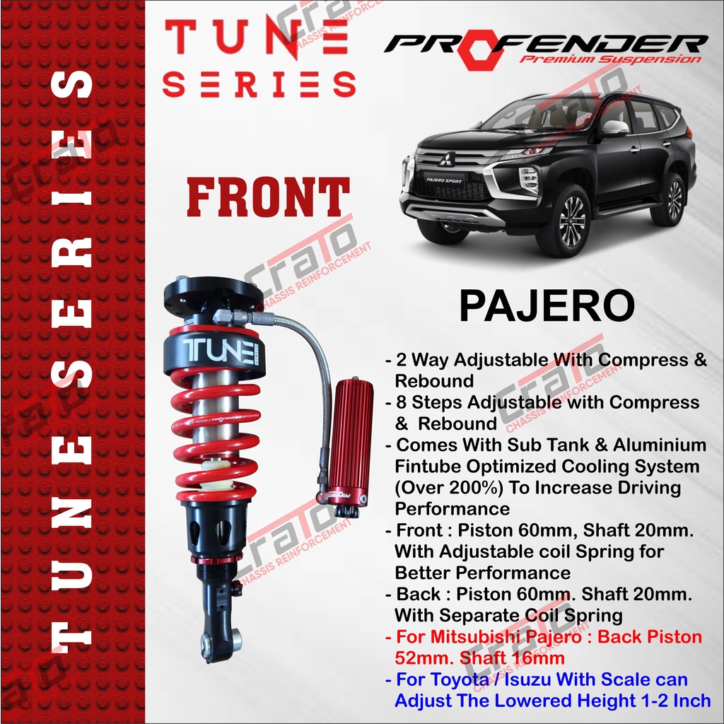 Jual TUNE SERIES Suspensi Shockbecker PROFENDER MONOTUBE 8STEP ...