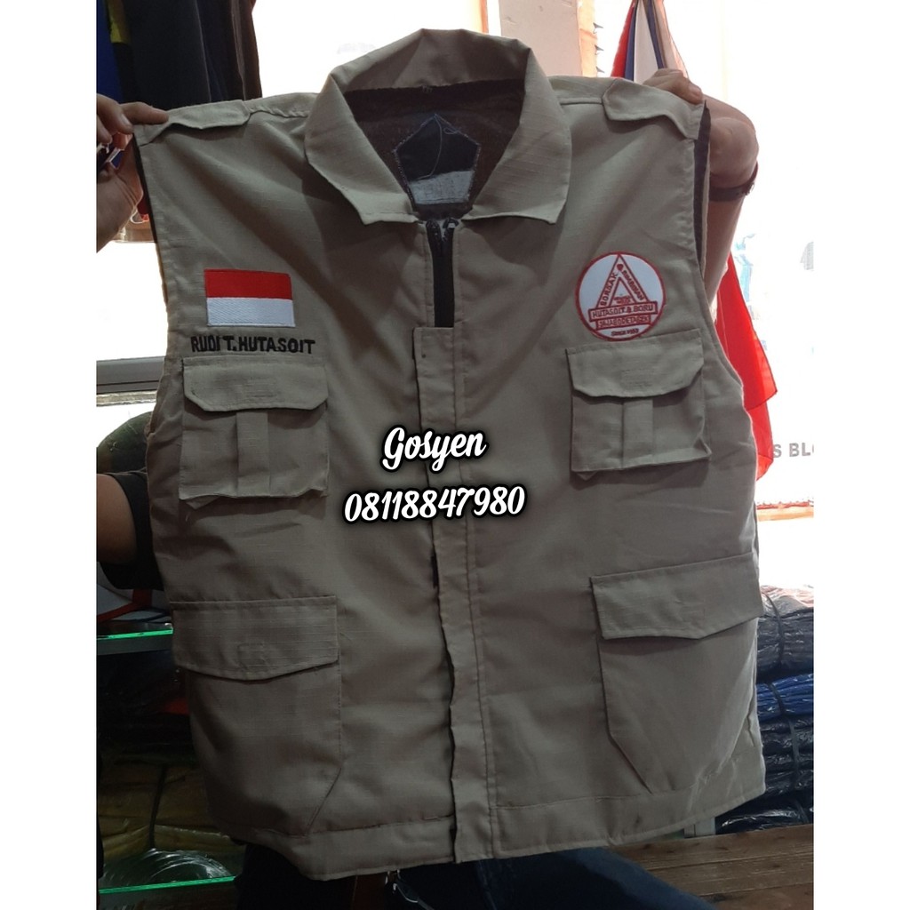 Jual custom design rompi/bikin rompi/jahit rompi/konveksi seragam ...
