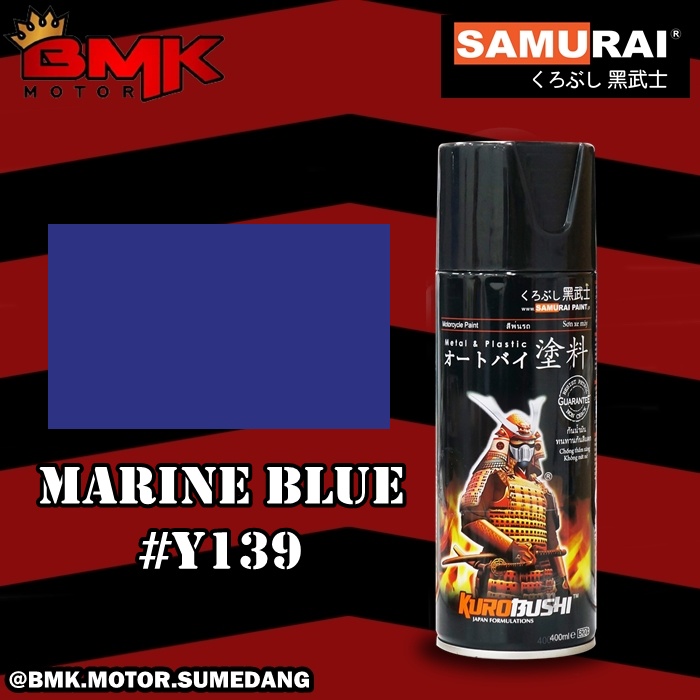 Jual SAMURAI PAINT MARINE BLUE #Y139* - CAT SEMPROT / PILOX | Shopee ...
