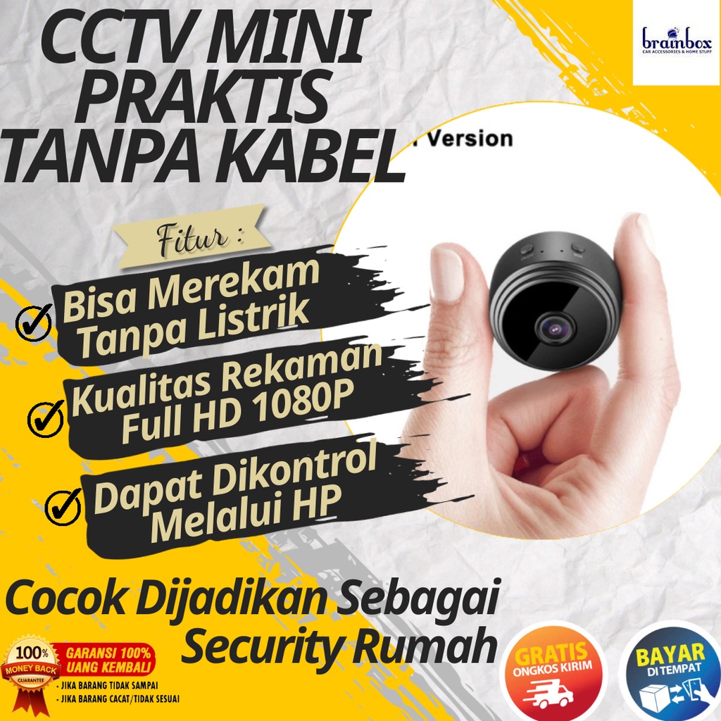 Jual Kamera CCTV Keamanan Rumah Tanpa Kabel Indoor Mini