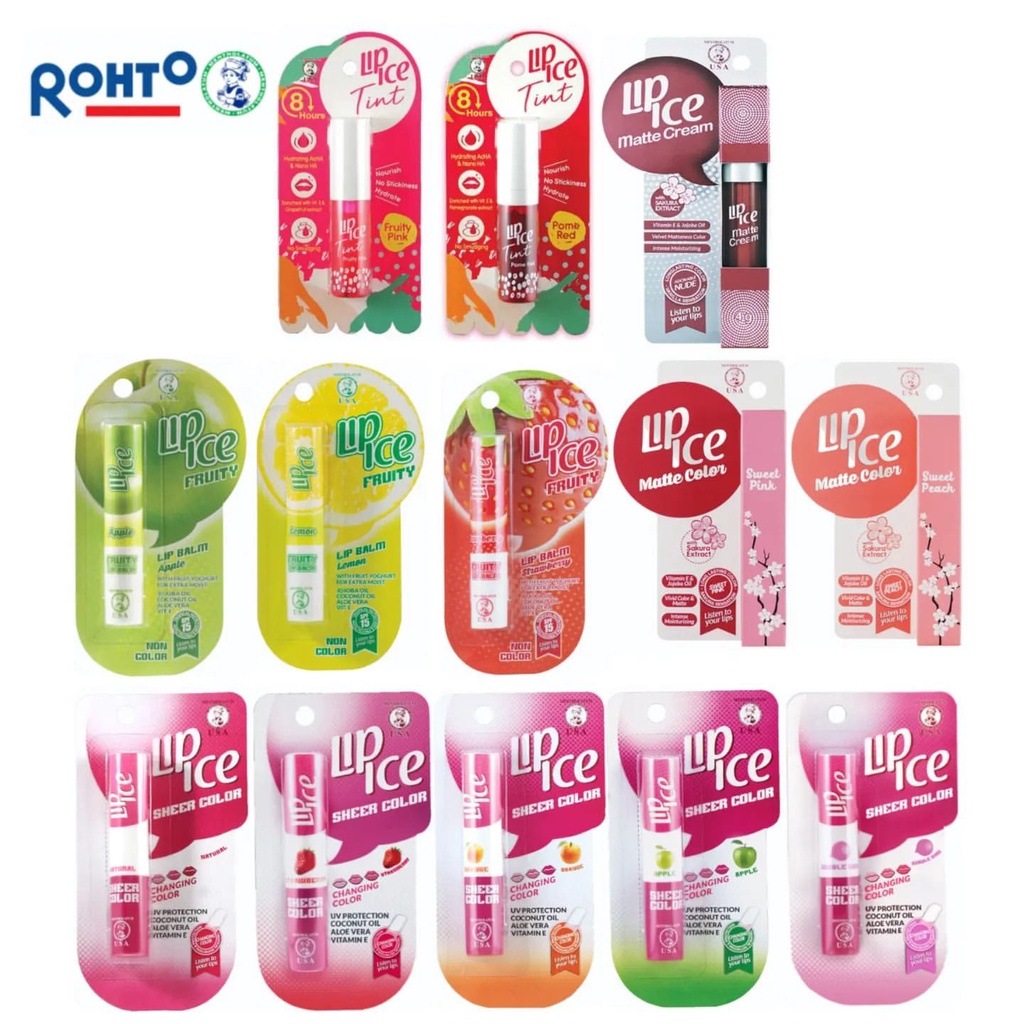 Jual MENTHOLATUM Lip Ice Sheer Color Cream Balm Fruity Tint & Lip Care