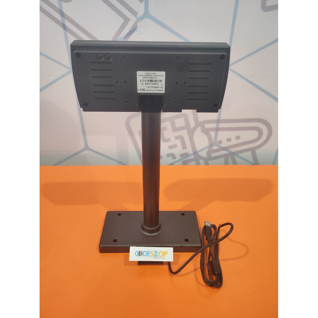 Jual Customer Display Indomaret Codesoft FVD800 setara Posiflex PD320 ...