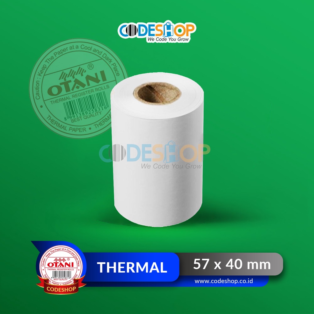 Jual Kertas Thermal Otani X Mm Roll Printer Struk Kasir Mm Shopee Indonesia