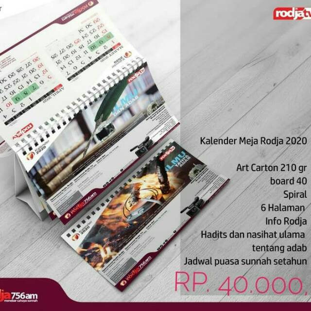 Jual Kalender Meja Radioandtv Rodja Masehi Plus Hijriyah Shopee Indonesia 8335