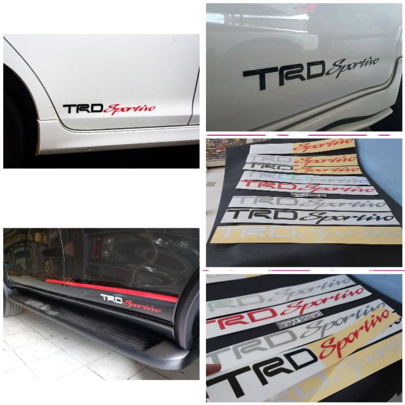 Jual STICKER TRD SPORTIVO STICKER MOBIL MOTOR CUTTING | Shopee Indonesia