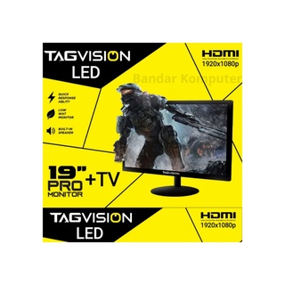 Jual MONITOR TAGVISION 19 INCH VGA HDMI SPEAKER LED GAMING 19