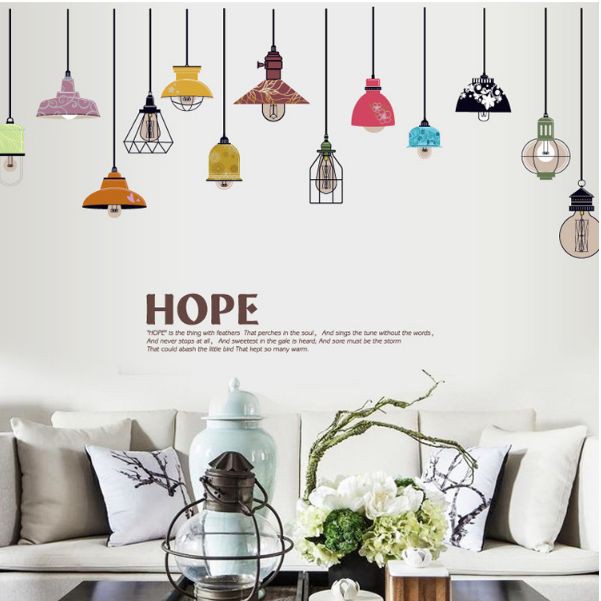 Jual Lampu Classic Color Lamp SK9144 - Stiker Dinding / Wall Sticker ...