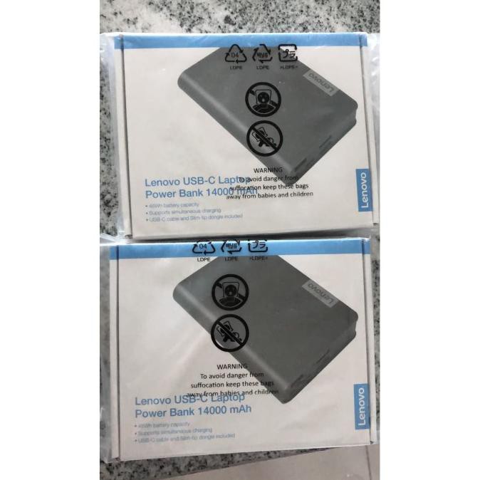 Jual Lenovo USBC Laptop Power Bank 14000 mAh Shopee Indonesia