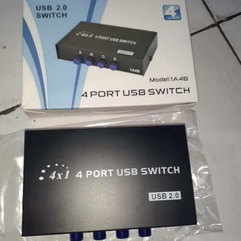 Jual G396 ORIGINAL ALAT PEMBAGI PRINTER 4IN 1 USB PRINT 4 PORT CPU PC ...