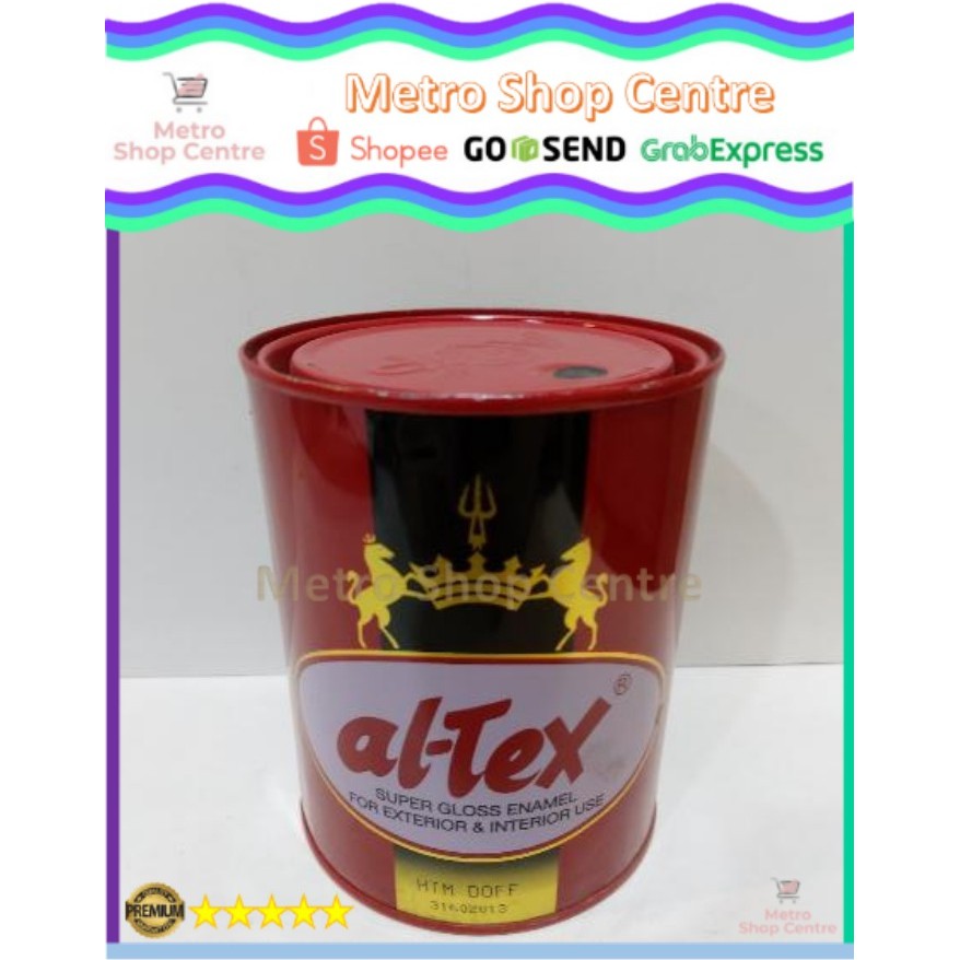 Jual Altex Al Tex Cat Minyak Besi Kayu Black Hitam Doff 1 Kg Kaleng Shopee Indonesia 6114