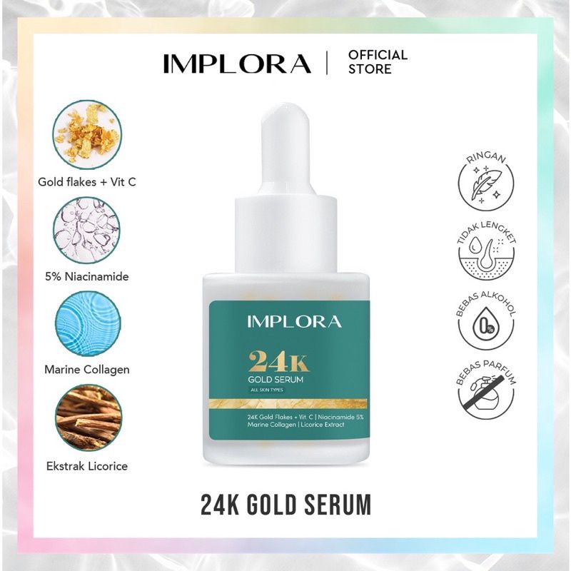 Jual implora 24k gold serum | Shopee Indonesia