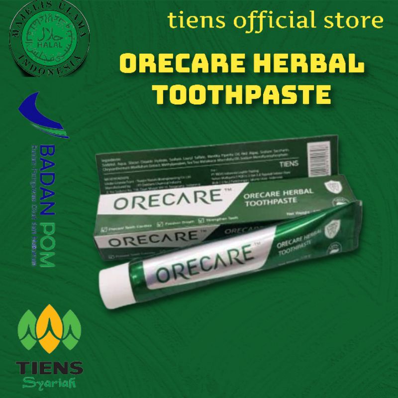 Jual Orecare HERBAL Toothpaste (PASTA GIGI HERBAL 100 ORIGINAL